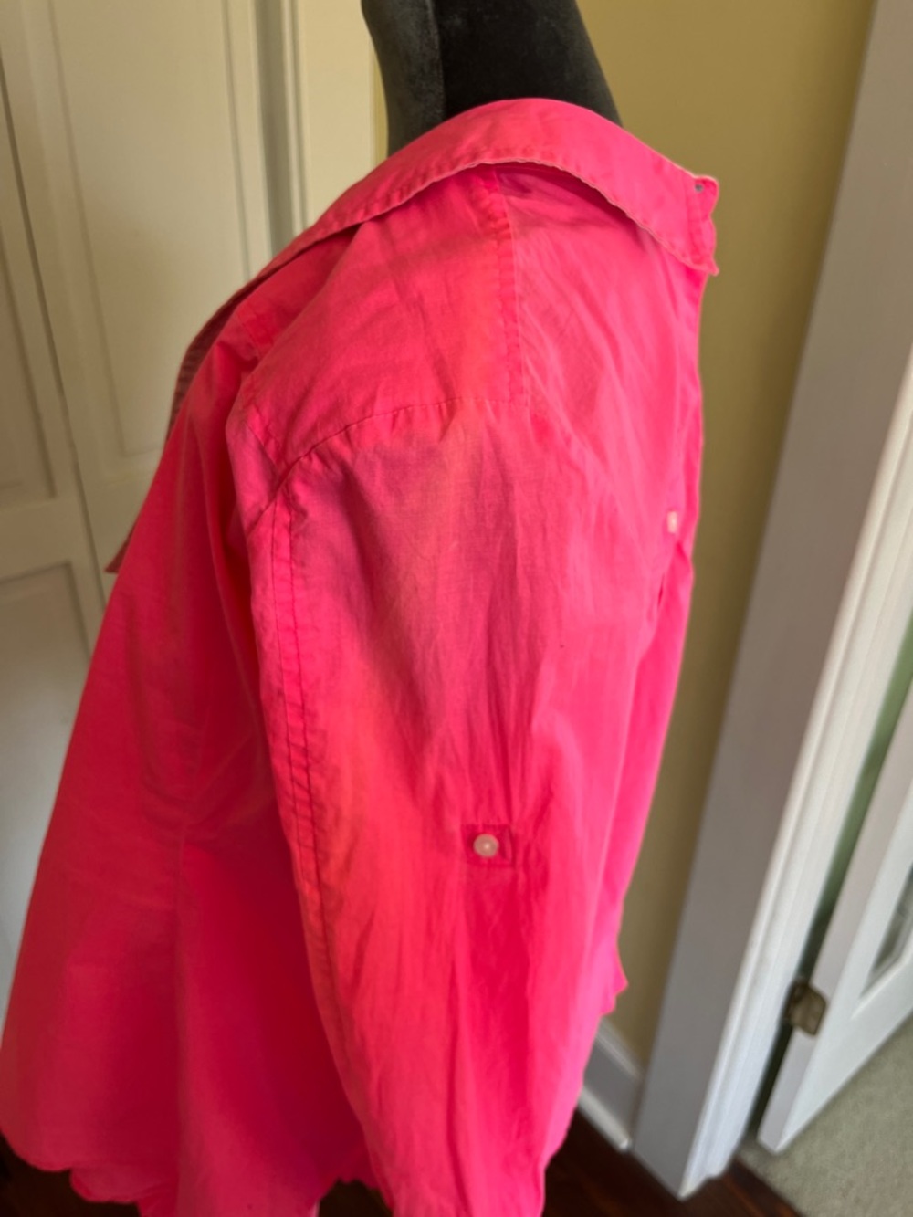 Tommy Hilfiger Hot Pink Long-Sleeve Button Shirt - Picture 11 of 11